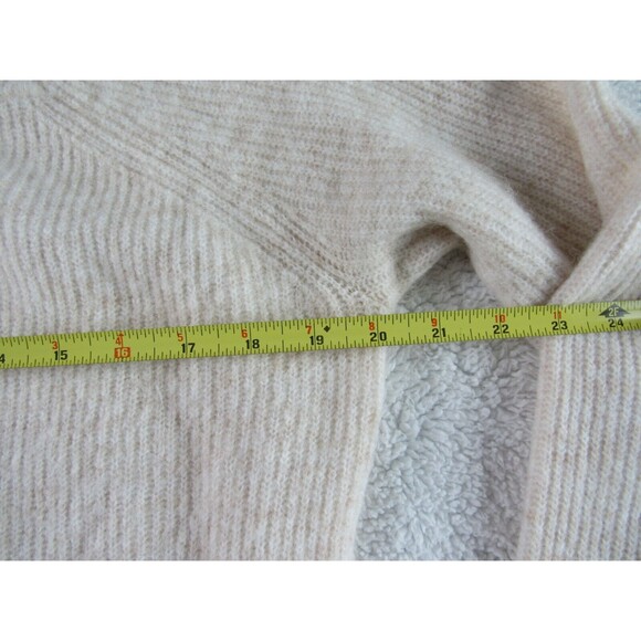 Boden Womens Size 10 Ivory Cream Sweater Cozy Alpaca Wool Square Neck Minimalist - Picture 11 of 16